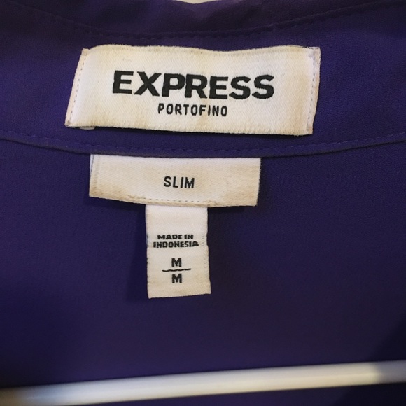Purple express button down - Picture 3 of 4